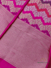 Load image into Gallery viewer, Pink Handwoven Pure Silk Banarasi Rangkaat Lehenga
