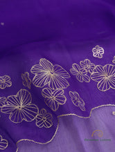 Load image into Gallery viewer, 3 Piece Handwoven Kataan Silk Unstitched Suit Fabric with Embroidered Handwoven Organza Dupatta
