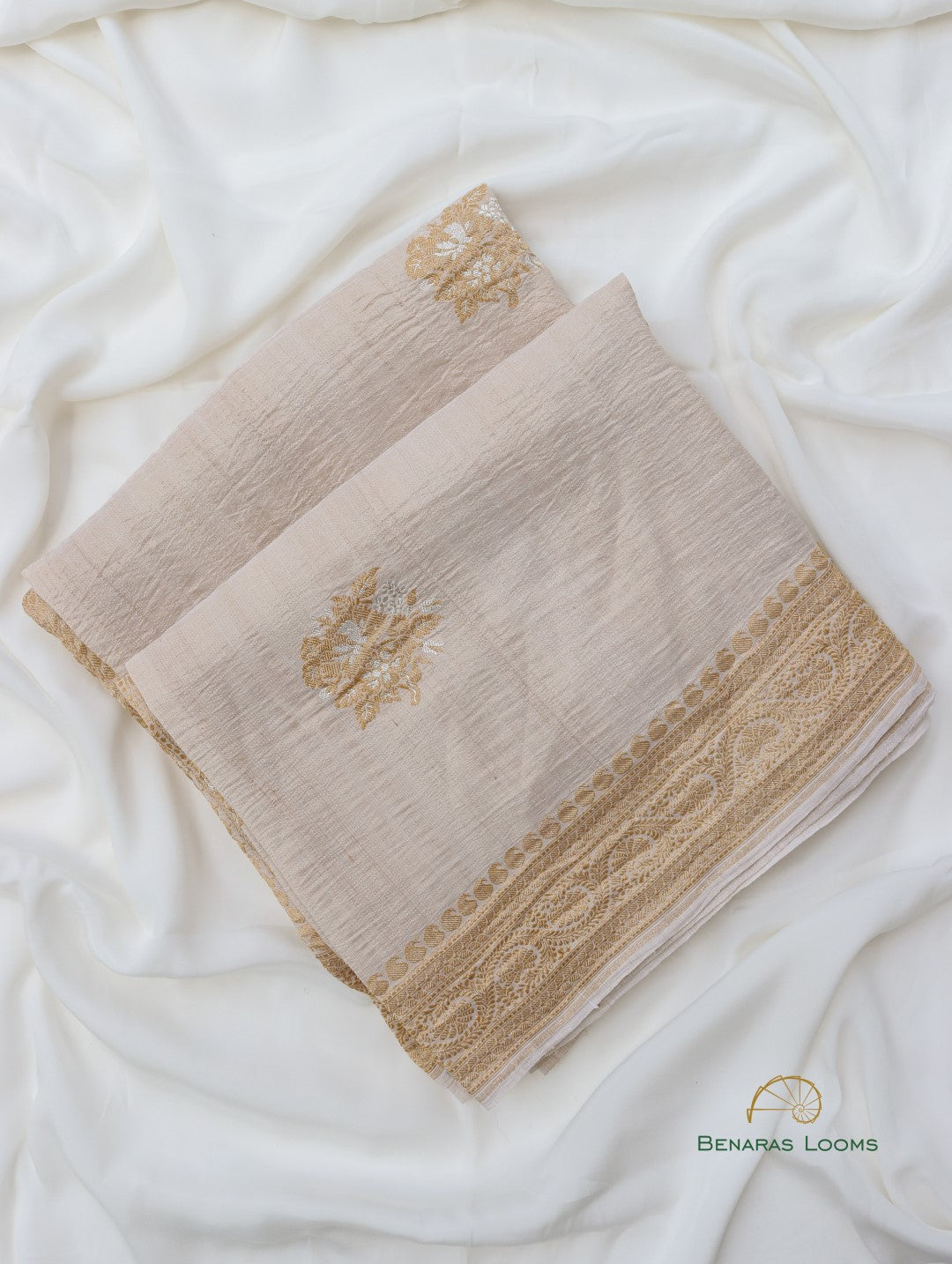 Handwoven Pure Tussar Silk Banarasi Saree