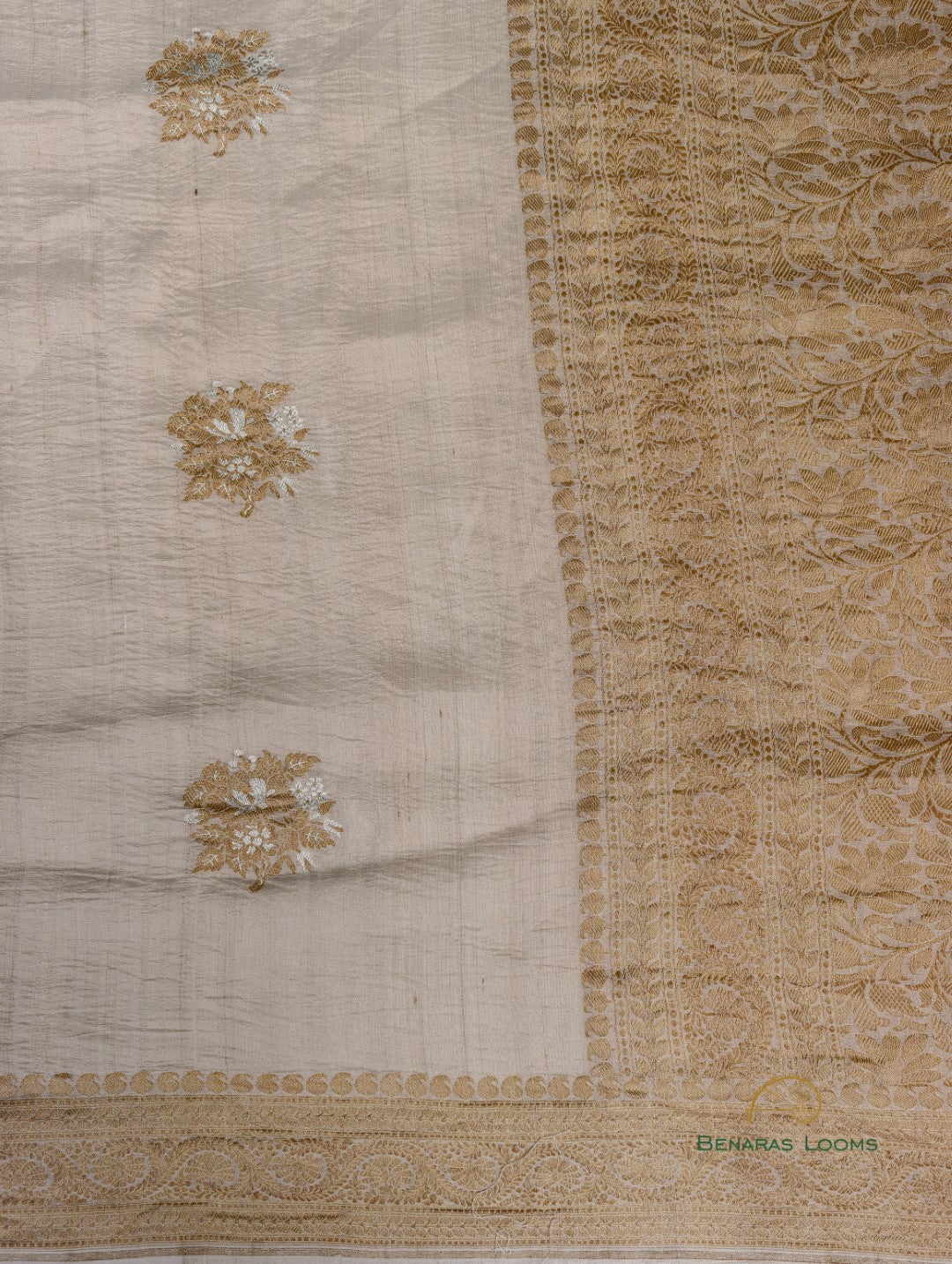 Handwoven Pure Tussar Silk Banarasi Saree