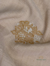 Load image into Gallery viewer, Handwoven Pure Tussar Silk Banarasi Saree
