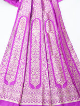 Load image into Gallery viewer, Purple Handwoven Pure Silk Banarasi Lehenga
