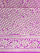 Load image into Gallery viewer, Purple Handwoven Pure Silk Banarasi Lehenga
