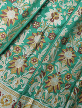 Load image into Gallery viewer, Green Handwoven Pure Silk Banarasi Lehenga
