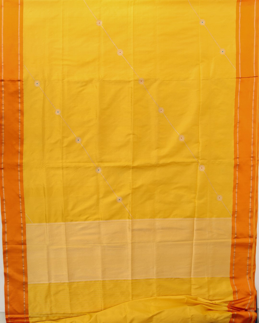 Yellow Handwoven Pure Kataan Silk Banarasi Saree