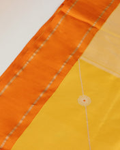 Load image into Gallery viewer, Yellow Handwoven Pure Kataan Silk Banarasi Saree
