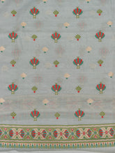 Load image into Gallery viewer, Grey Cotton Silk Three Piece Unstitched Suit Fabric
