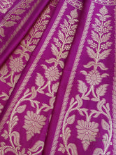 Load image into Gallery viewer, Purple Handwoven Pure Kataan Silk Banarasi Lehenga
