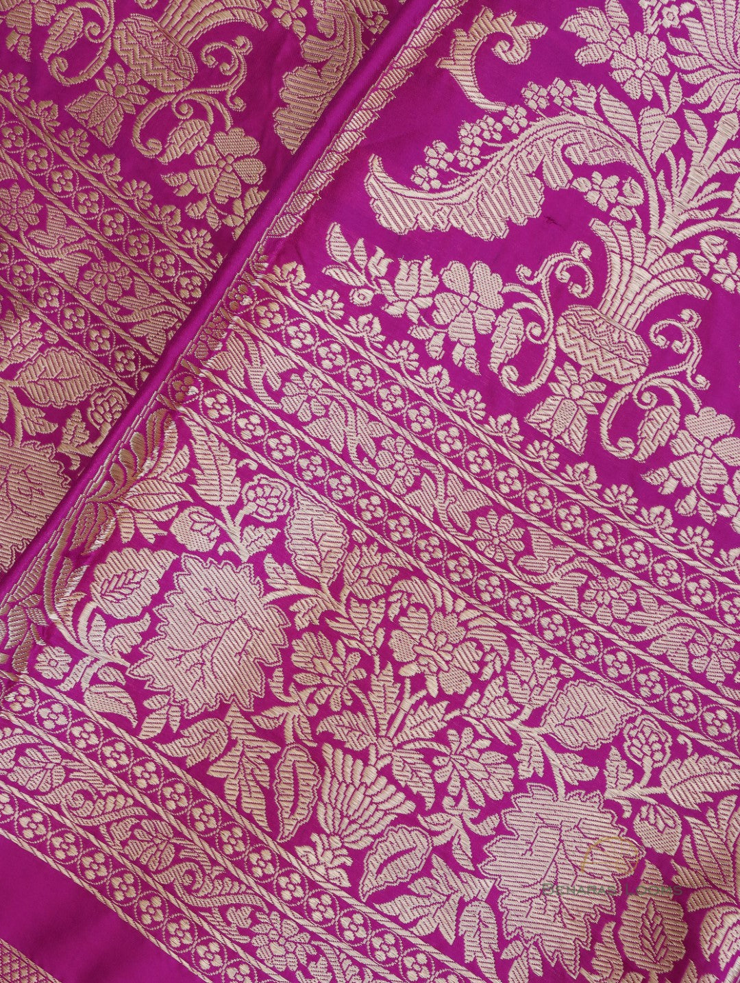 Vibha Purple Handwoven Pure Kataan Silk Banarasi Lehenga