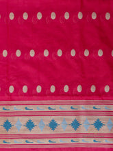 Load image into Gallery viewer, Candy Apple Red Paithani Unstitched Suit Set
