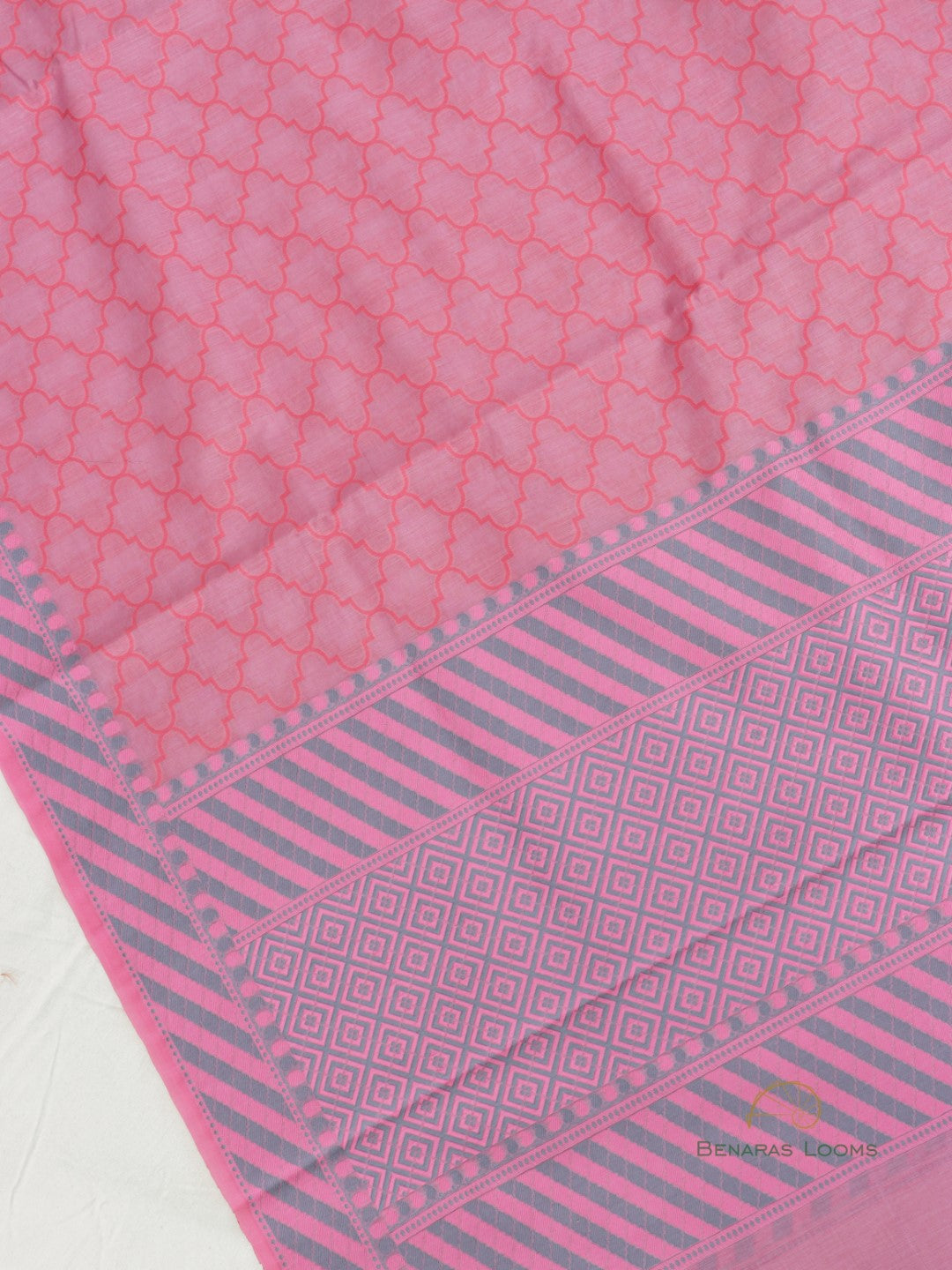 Pink Handwoven Banarasi Suit Set