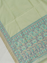 Load image into Gallery viewer, Lime Green No Zari Unstitched Banarasi Suit Fabric
