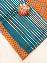 Load image into Gallery viewer, Rust Handwoven Pure Mashru Silk Banarasi Saree
