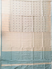 Load image into Gallery viewer, Light Blue Handwoven Pure Kataan Silk Kadhua Brocade Banarasi Saree
