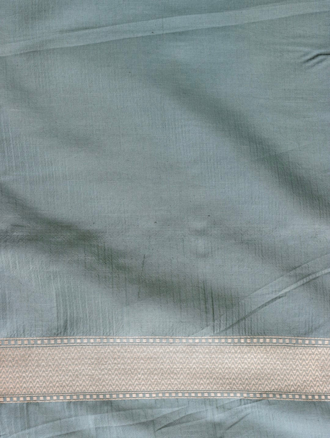 Light Blue Handwoven Pure Kataan Silk Kadhua Brocade Banarasi Saree