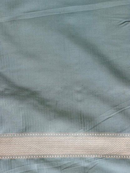 Light Blue Handwoven Pure Kataan Silk Kadhua Brocade Banarasi Saree