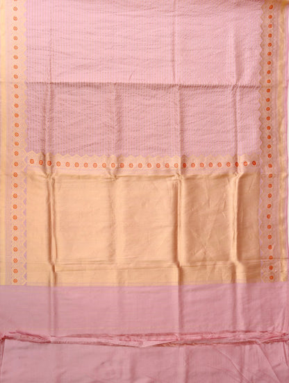 Pink Handwoven Pure Kataan Silk Banarasi Saree
