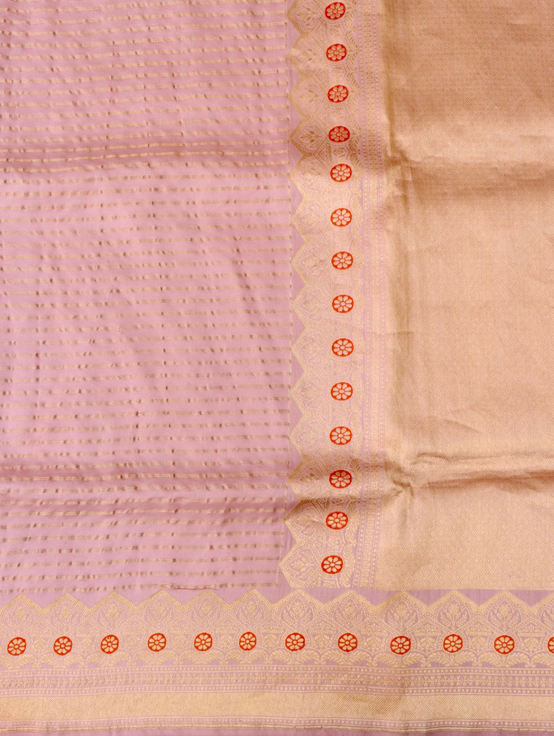 Pink Handwoven Pure Kataan Silk Banarasi Saree