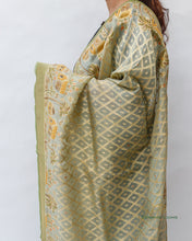 Load image into Gallery viewer, Pastel Green Pure Silk Handwoven Banarasi Cutwork Dupatta
