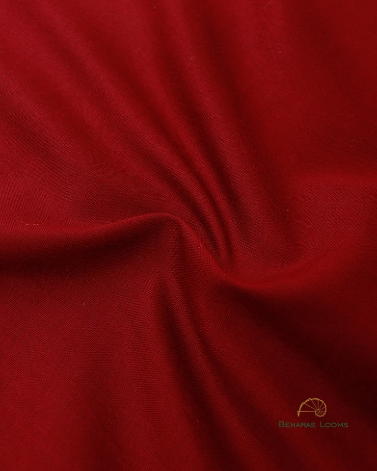 Maroon Handwoven Chanderi Silk Unstiched Suit Set