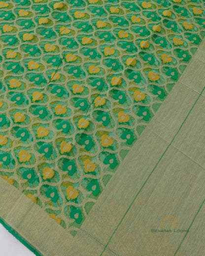 Red Handwoven Pure Dupion Silk Unstitched Suit Set