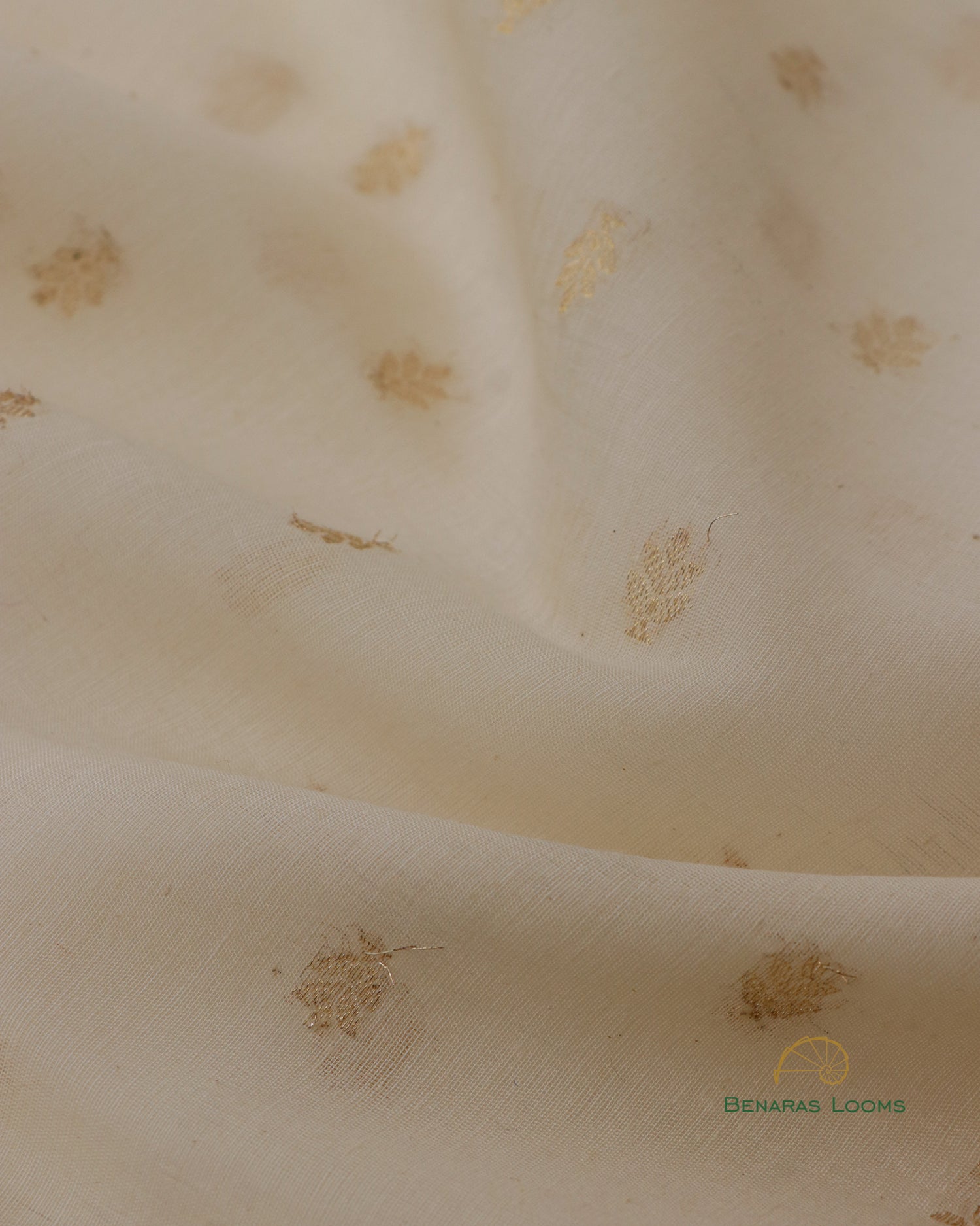 Dyeable White Handwoven Pure Kataan Silk Banarasi Dupatta
