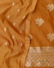 Load image into Gallery viewer, Mustard Handwoven Cotton Unstitched Suit Set
