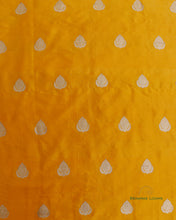 Load image into Gallery viewer, Mustard Pure Kataan Silk Fabric
