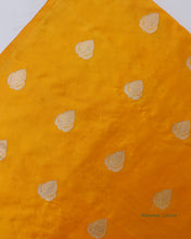 Load image into Gallery viewer, Mustard Pure Kataan Silk Fabric
