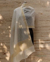 Load image into Gallery viewer, Handwoven Pure Chanderi Silk Dyeable Cutwork Banarasi Dupatta
