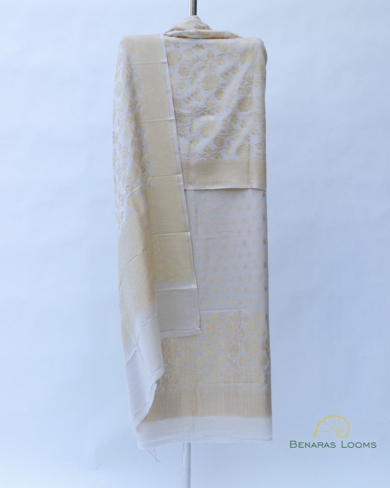 Handwoven Pure Munga Silk Three Piece Unstitched Suit Fabric