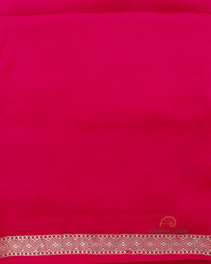 Red Handwoven Pure Satin Silk Banarasi Saree