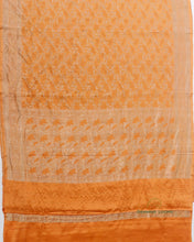 Load image into Gallery viewer, Orange Handwoven Pure Silk Shikargah Banarasi Saree
