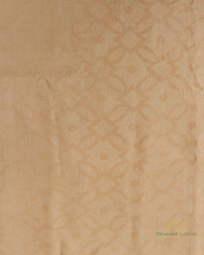 Beige Handwoven Munga Fabric