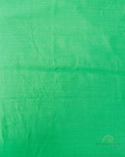 Load image into Gallery viewer, Green Handwoven Pure Silk Banarasi Unstitched Suit Set
