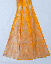 Load image into Gallery viewer, (Only Panels)Handwoven Pure Kataan Silk Yellow Banarasi Lehenga
