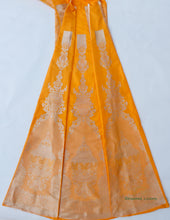 Load image into Gallery viewer, (Only Panels)Handwoven Pure Kataan Silk Yellow Banarasi Lehenga
