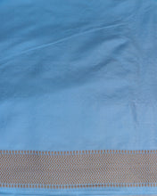 Load image into Gallery viewer, Powder Blue Handwoven Pure Kataan Silk Shikaargah Benarasi Saree
