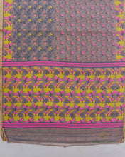 Load image into Gallery viewer, Purple Handwoven Pure Cotton Silk Tantuj Saree
