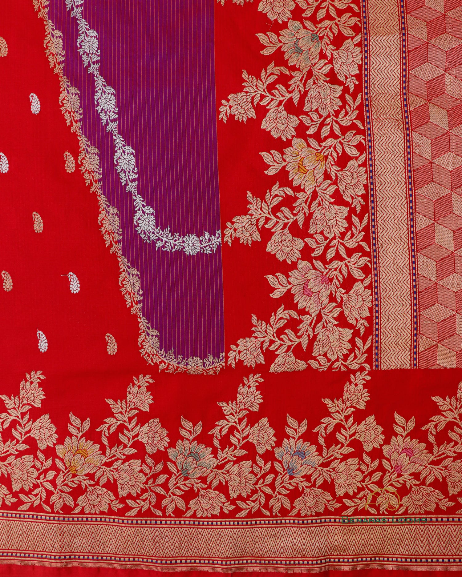 Rangkaat Handwoven Pure Kataan Silk Kadhua Benarasi Saree