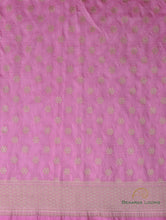 Load image into Gallery viewer, Eesha Light Pink Handwoven Pure Kataan Silk Banarasi Kalidar Lehenga
