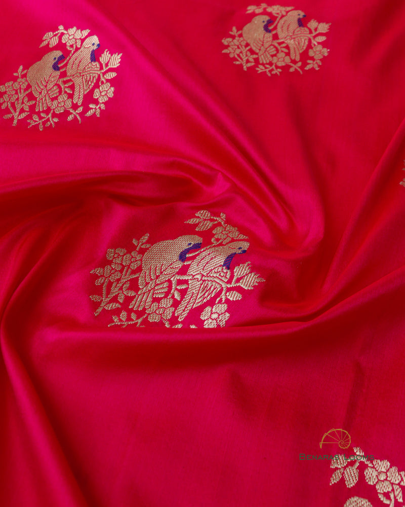Handwoven Pure Kataan Silk Kadhua Buti Shikaargah Benarasi Saree