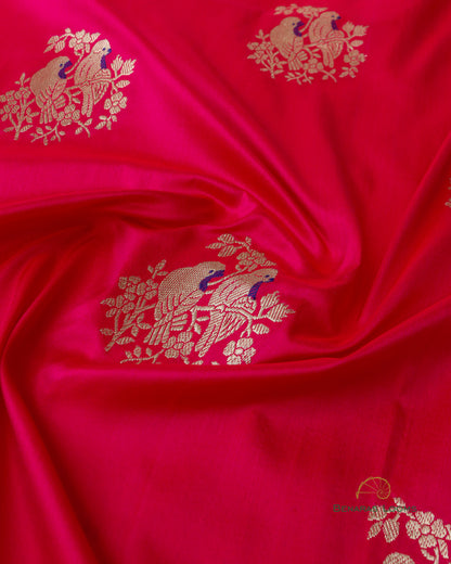 Handwoven Pure Kataan Silk Kadhua Buti Shikaargah Benarasi Saree