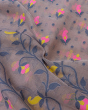 Load image into Gallery viewer, Purple Handwoven Pure Cotton Silk Tantuj Saree
