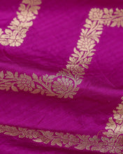 Load image into Gallery viewer, Purple Handwoven Pure Silk Banarasi Dupatta

