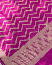 Load image into Gallery viewer, Purple Handwoven Pure Silk Banarasi Dupatta
