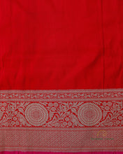 Load image into Gallery viewer, Red Handwoven Pure Kataan Silk Kadhua Jaal Benarasi Saree
