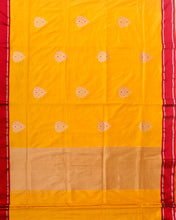 Load image into Gallery viewer, Yellow Handwoven Pure Kataan Silk Kadhua Buta Benarasi Saree
